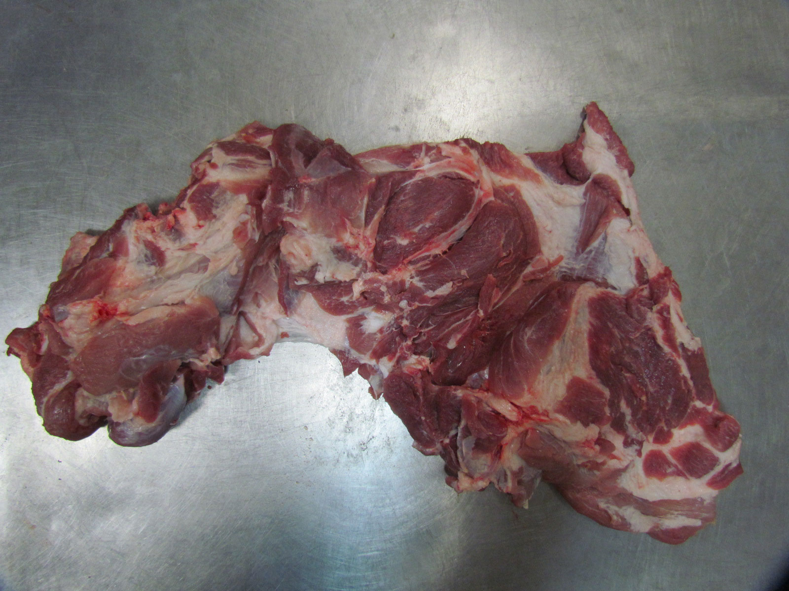Raw boneless pork shoulder — Brazilian export quality cut